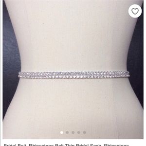 Brand new bridal or bridesmaid belts Silver ribbon